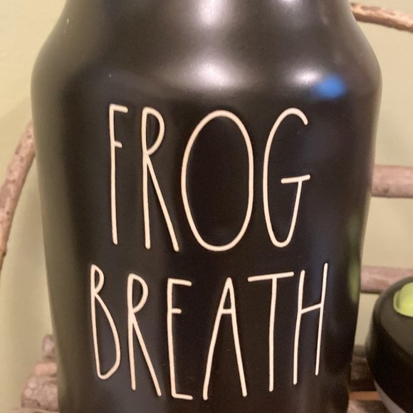 Rae Dunn Frog Breath Canister - 8.25x4.5” - Picture 2 of 7